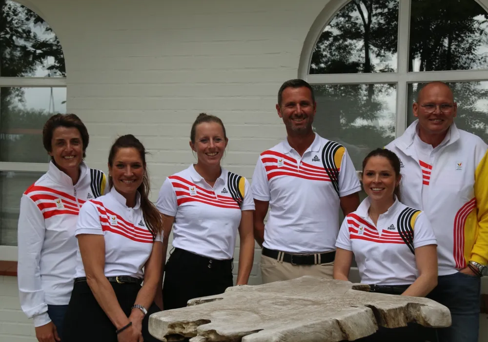 Het Belgische dressuurteam kwam hier trainen voor de Olympische Spelen in Parijs. Het Belgische dressuurteam kwam hier trainen voor de Olympische Spelen in Parijs.