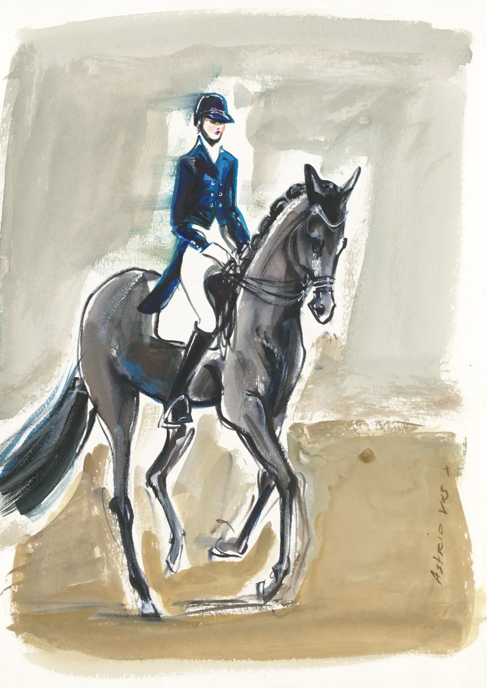 Tijdloze schoonheid, geschilderd voor Hotel De Baian.